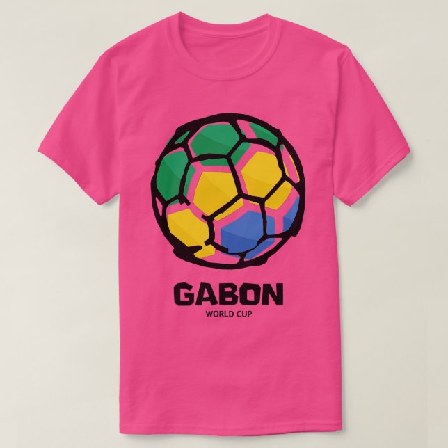 Gabon  Country Flag T-Shirt (Design Front)