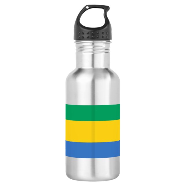 Gabon Flag 710 Ml Water Bottle (Front)