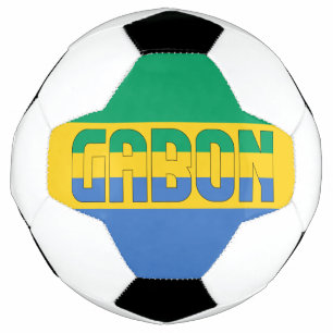 Gabon Flag Adorable Patriotic Football