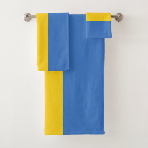 Gabon Flag Bath Towel Set