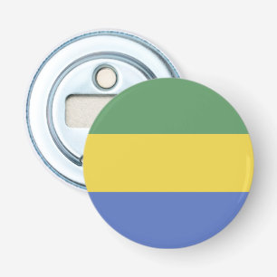 Gabon flag bottle opener