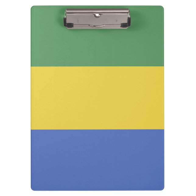 Gabon flag clipboard (Front)