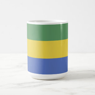 Gabon flag coffee mug
