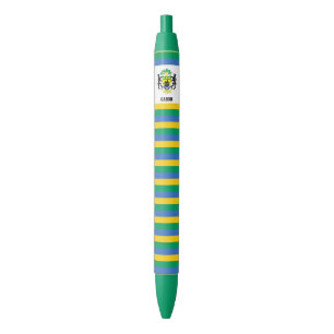 Gabon Flag Cute Patriotic Black Ink Pen