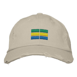 Gabon Flag Embroidered Baseball Cap