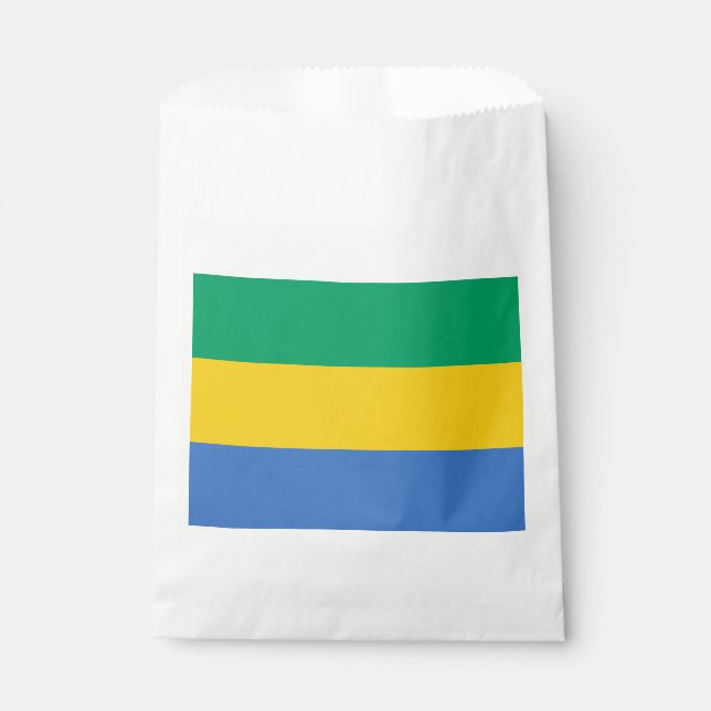 Gabon Flag Favour Bags (Front)