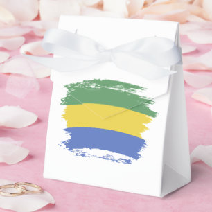 Gabon flag favour box