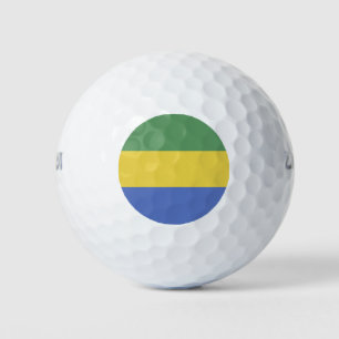Gabon flag golf balls