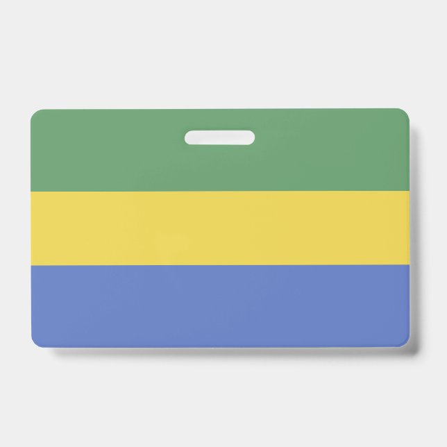 Gabon flag ID badge (Front)