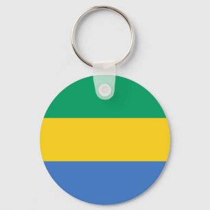 Gabon Flag Key Ring