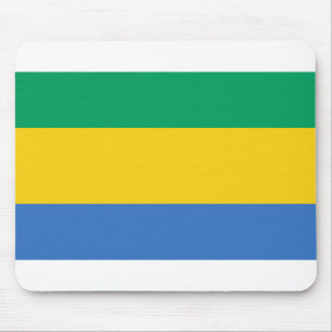 Gabon Flag Mouse Mat