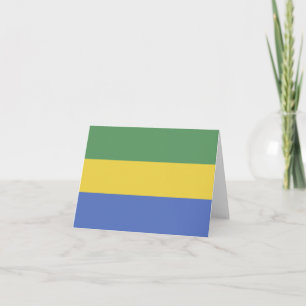 Gabon flag note card
