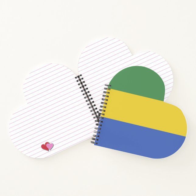 Gabon flag notebook (Inside)