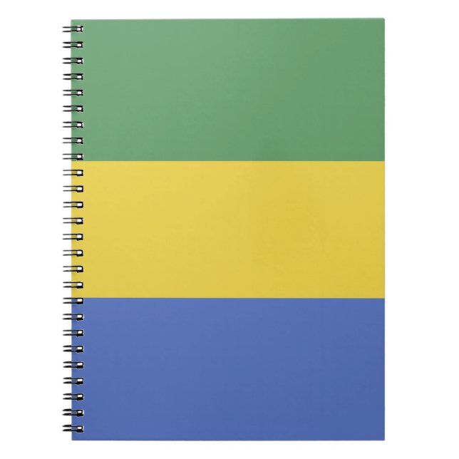 Gabon flag notebook (Front)