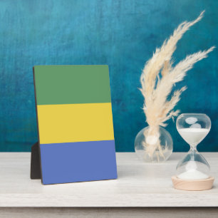 Gabon flag plaque