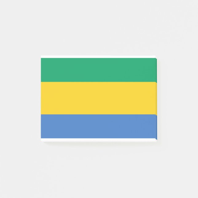 Gabon Flag Post-it Notes (Front)