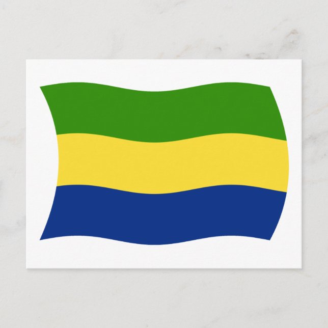 Gabon Flag Postcard (Front)