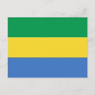 Gabon Flag Postcard