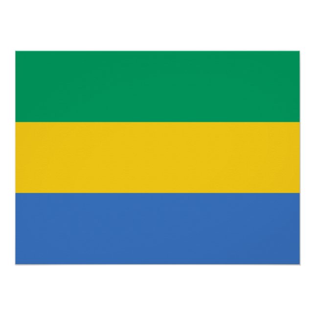 Gabon Flag Poster (Front)