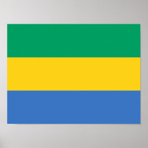Gabon Flag Poster
