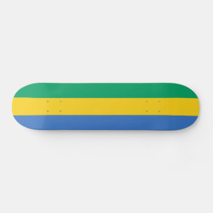 Gabon Flag Skateboard