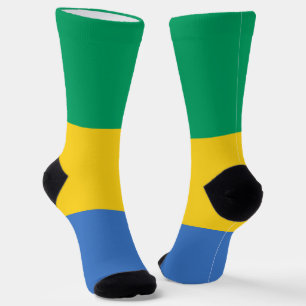 Gabon Flag Socks