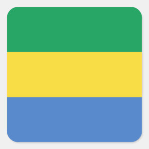 Gabon Flag Sticker