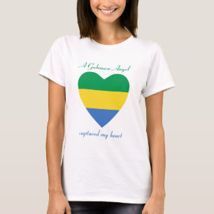Gabon Flag Sweetheart T-Shirt