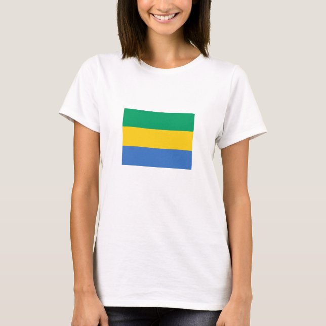 Gabon Flag T-Shirt (Front)