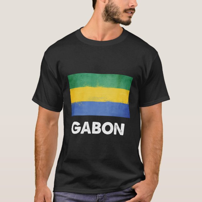 Gabon Flag T-Shirt (Front)