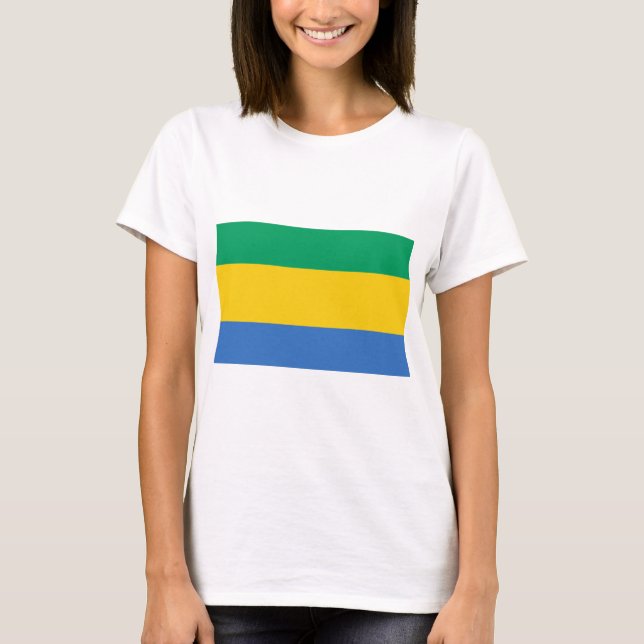 Gabon Flag T-Shirt (Front)