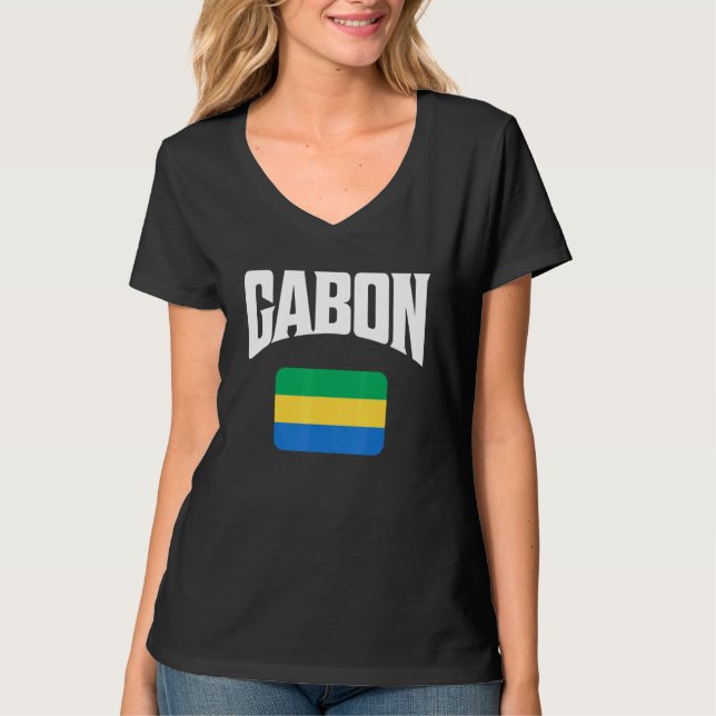 Gabon Flag T-Shirt (Front)