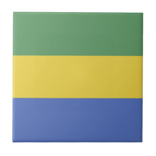 Gabon flag tile