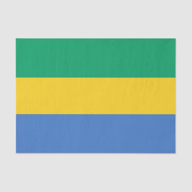 Gabon Flag Tissue Paper (Front)