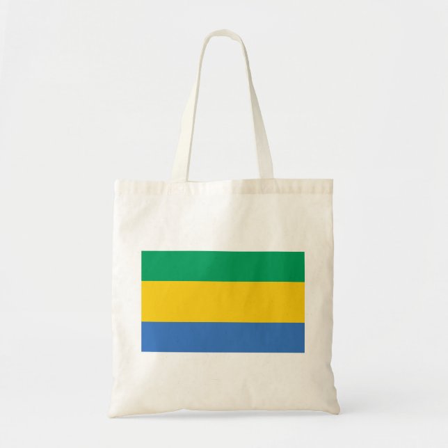 Gabon Flag Tote Bag (Front)