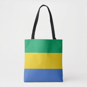 Gabon flag tote bag