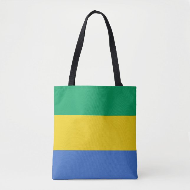 Gabon flag tote bag (Front)