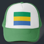 Gabon Flag Trucker Hat<br><div class="desc">Patriotic flag of Gabon.</div>