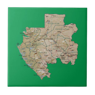 Gabon Map Tile