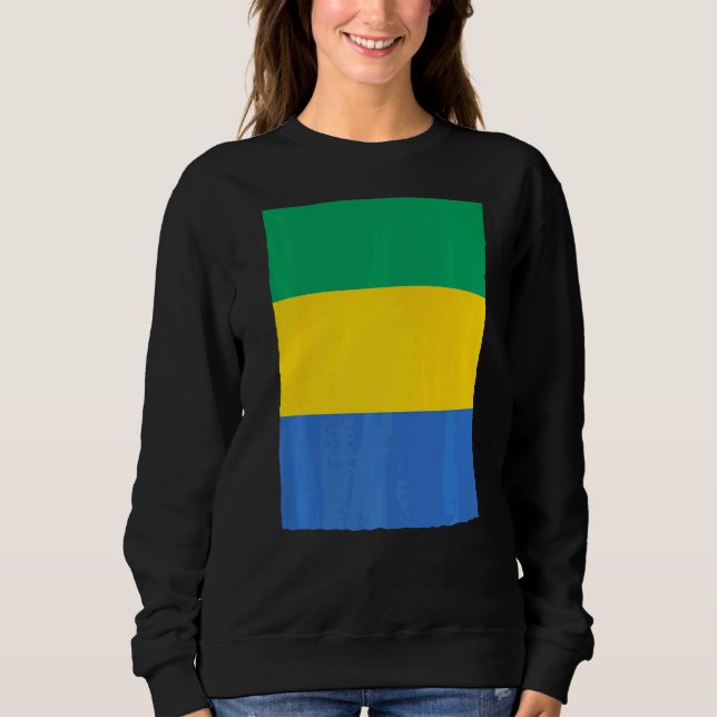 Gabon National Flag Sweatshirt (Front)