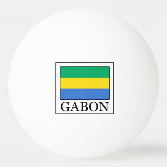 Gabon Ping Pong Ball (Front)