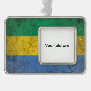 Gabon Silver Plated Framed Ornament