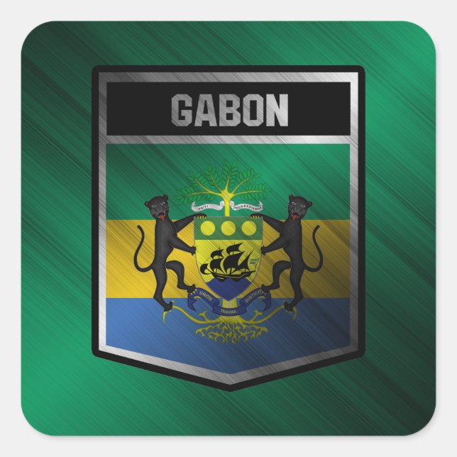 Gabon Square Sticker (Front)