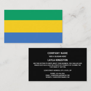 Gabonese Flag, Flag of Gabon Business Card