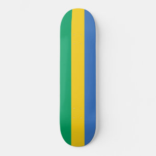 Gabonese Flag (Gabon) Skateboard