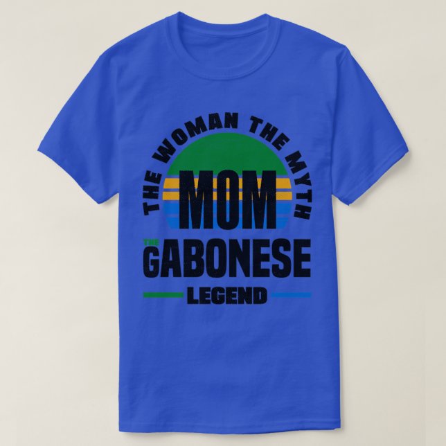Gabonese Gabon Gabonese Flag Mothers Day1 T-Shirt (Design Front)