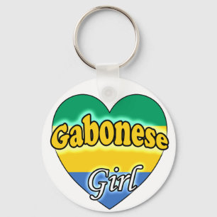 Gabonese Girl Key Ring