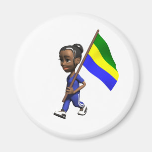 Gabonese Girl Magnet