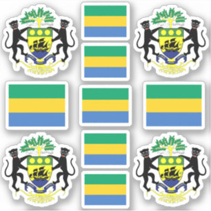 Gabonese national symbols /Coat of arms and flag