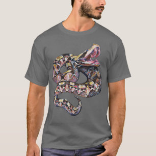 Gaboon viper snake design on white  T-Shirt